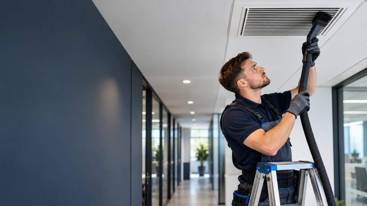 Ventilatiereiniging door een vakmedewerker